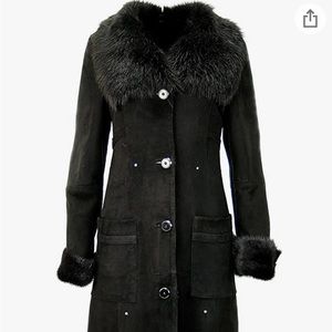 SUEDE SHEEPSKIN COAT